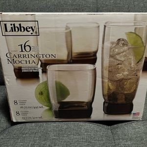 16 set of glassware set.